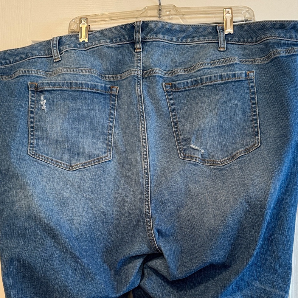 Torrid Blue Distressed Ankle Jeans - Picture 2 of 2